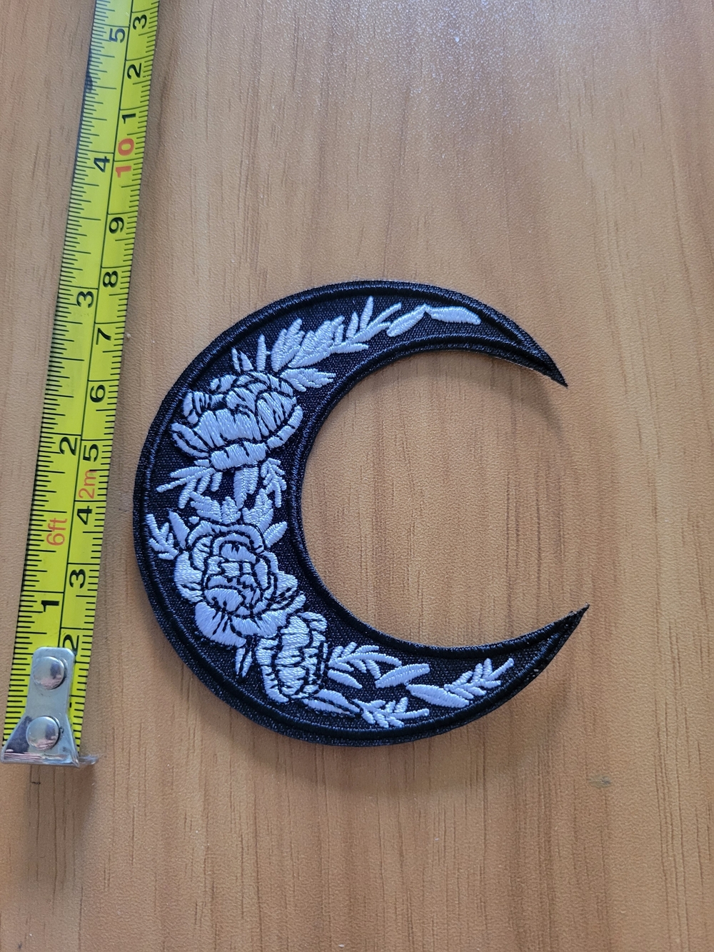 🎃BUY 2 GET 1 FREE🎃 Floral Crescent Moon Embroidered Patch